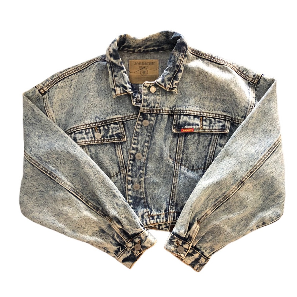 Vintage Jordache Harley Davidson Denim Jean Jacket - Picture 2 of 7